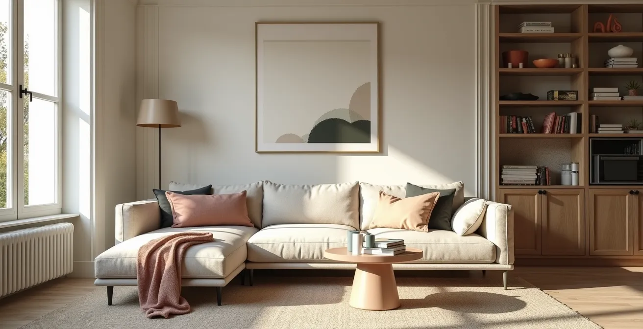 Espace de décoration moderne fusionnant différents styles avec harmonie et authenticité